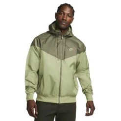 Nike Sportswear Windrunner Green Jacket -Creps Lockers nike sportswear windrunner green jacket da0001 334 model front
