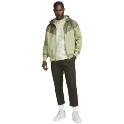 Nike Sportswear Windrunner Green Jacket -Creps Lockers nike sportswear windrunner green jacket da0001 334 model image