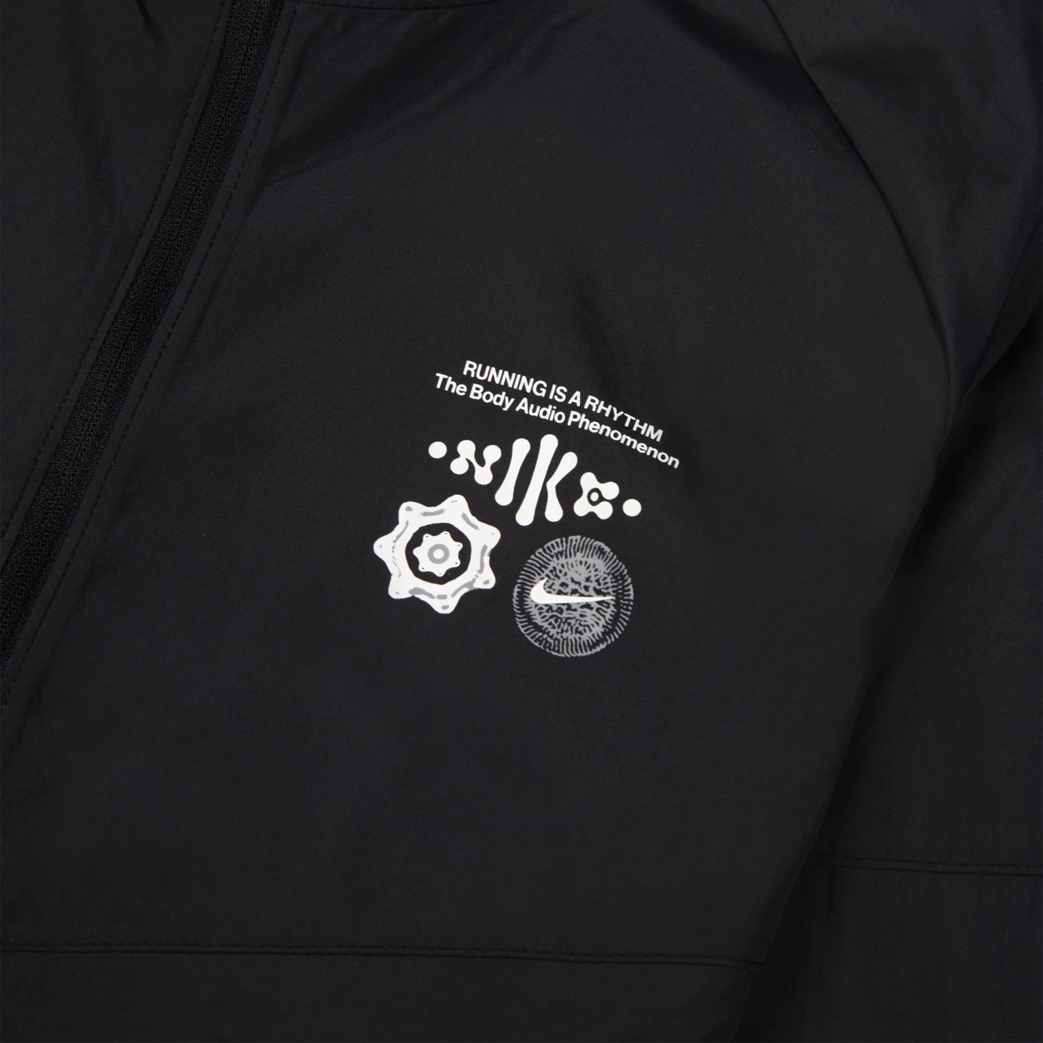 Nike Wild Run Miler Sports Jacket Mens Black 3 Nike Wild Run Miler Sports Jacket Mens Black - Image 3