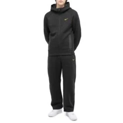Nike X Nocta Tech Fleece Black Zip-Up Hoodie -Creps Lockers nike x nocta tech fleece black zip up hoodie fd8453 010 model
