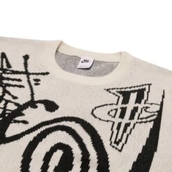 Nike X Stussy Natural Sweatshirt 12 Nike X Stussy Natural Sweatshirt -Creps Lockers nike x stussy natural sweatshirt dr2893 238 detail neck