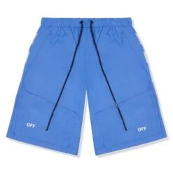 Off-White Athletic Cargo Shorts Blue