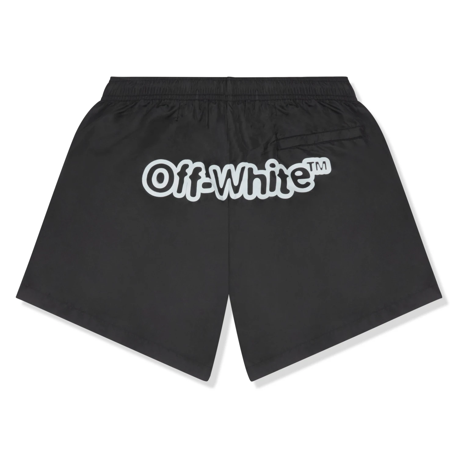 Off-White Blur Logo Print Black Swim Shorts 1 Off-White Blur Logo Print Black Swim Shorts
