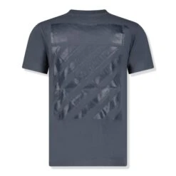 Off-White Diagonal Stripes T Shirt Dark Grey 9 Off-White Diagonal Stripes T Shirt Dark Grey -Creps Lockers off white diagonal stripes t shirt dark grey omaa027s22jer0044646 back
