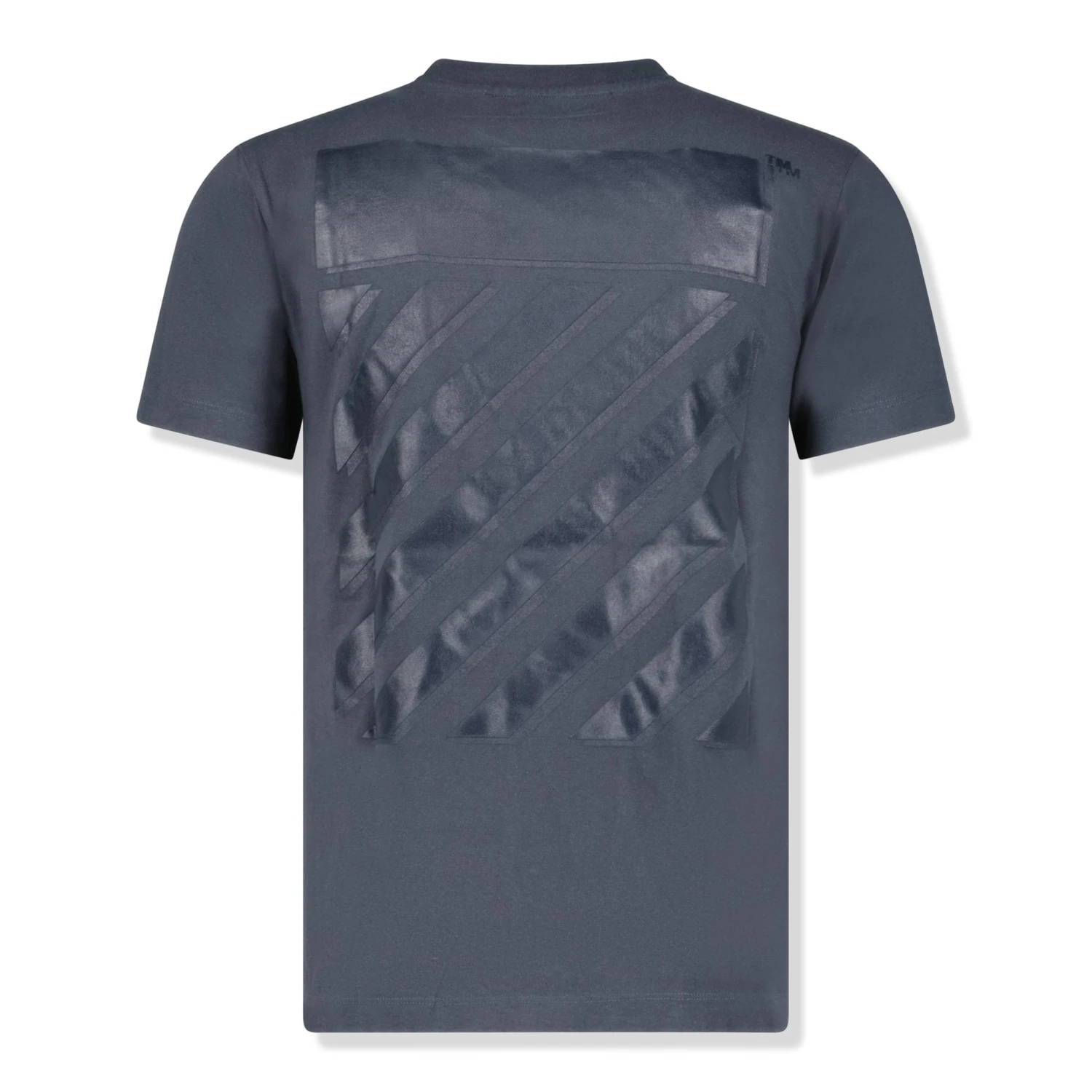 Off-White Diagonal Stripes T Shirt Dark Grey 5 Off-White Diagonal Stripes T Shirt Dark Grey - Image 5