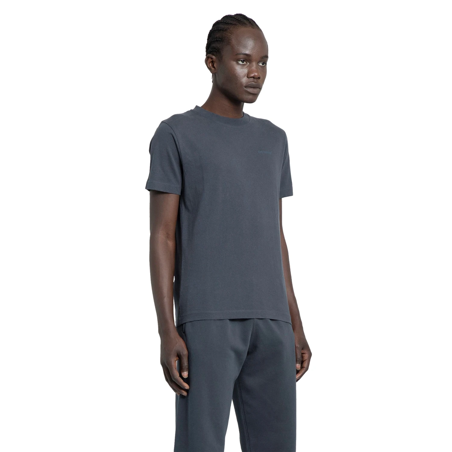 Off-White Diagonal Stripes T Shirt Dark Grey 4 Off-White Diagonal Stripes T Shirt Dark Grey - Image 4