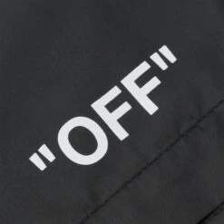 Off-White Logo Print Black Swim Shorts -Creps Lockers off white logo print black swim shorts omfa003c99fab0021001 logo