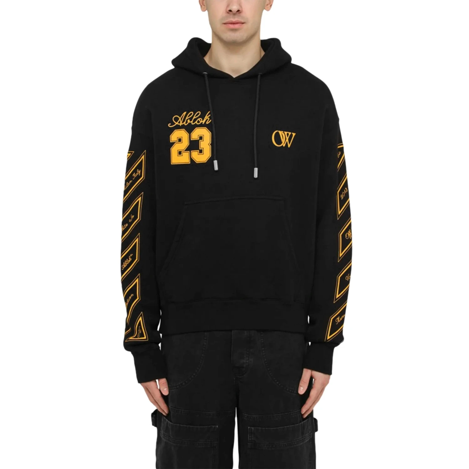 Off-White OW 23 Skate Black Hoodie 3 Off-White OW 23 Skate Black Hoodie - Image 3
