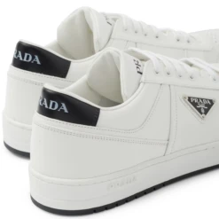 Prada Downtown Triangle Logo White Black Sneaker -Creps Lockers prada downtown triangle logo white black sneaker 2ee364 3lj6 f0964 back