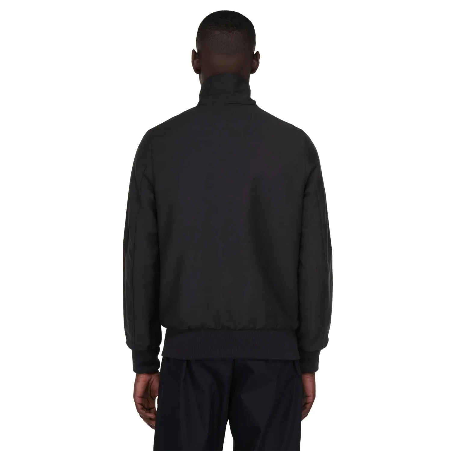 Prada Mohair And Wool Logo Black Track Jacket 2 Prada Mohair And Wool Logo Black Track Jacket - Image 2