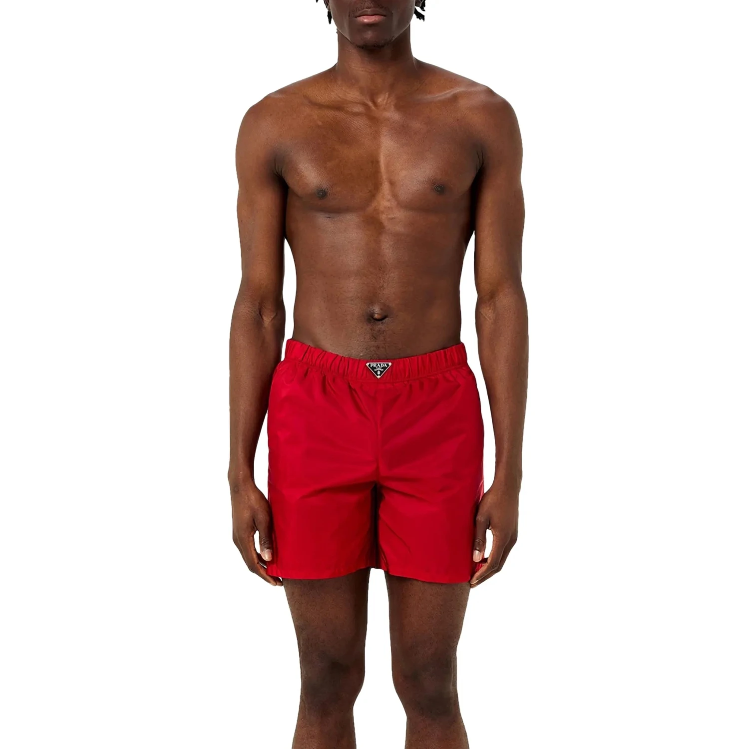 Prada Triangle Interlock Red Swim Shorts 3 Prada Triangle Interlock Red Swim Shorts - Image 3