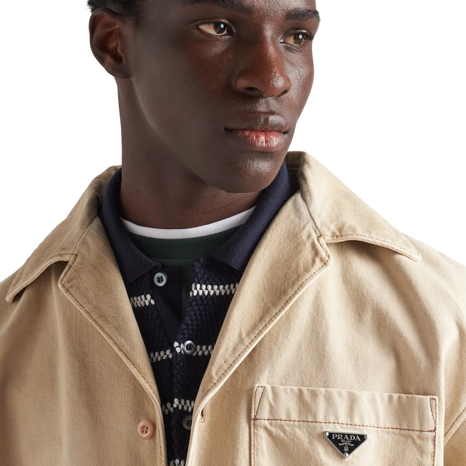 Prada Worn Bull Denim S/S Shirt 5 Prada Worn Bull Denim S/S Shirt - Image 5