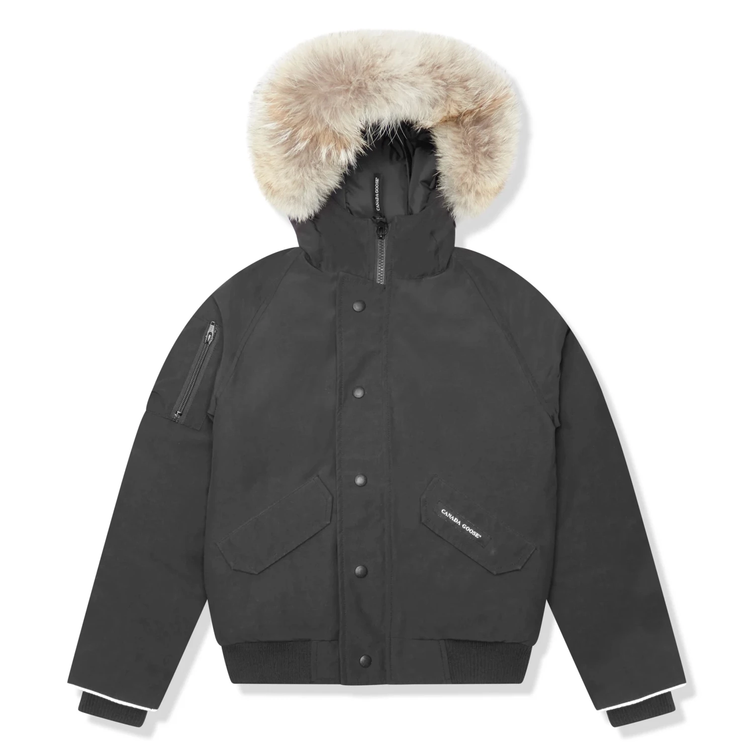 Preloved - Canada Goose Kids Rundle Fur-Trimmed Artic-Tech Bomber Jacket 1 Preloved - Canada Goose Kids Rundle Fur-Trimmed Artic-Tech Bomber Jacket