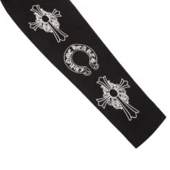 Preloved - Chrome Hearts Neck Logo Baseball L/S Red Black Shirt -Creps Lockers preloved chrome hearts neck logo l s baseball red black shirt 1383 100000107nlbs red detailed sleeve