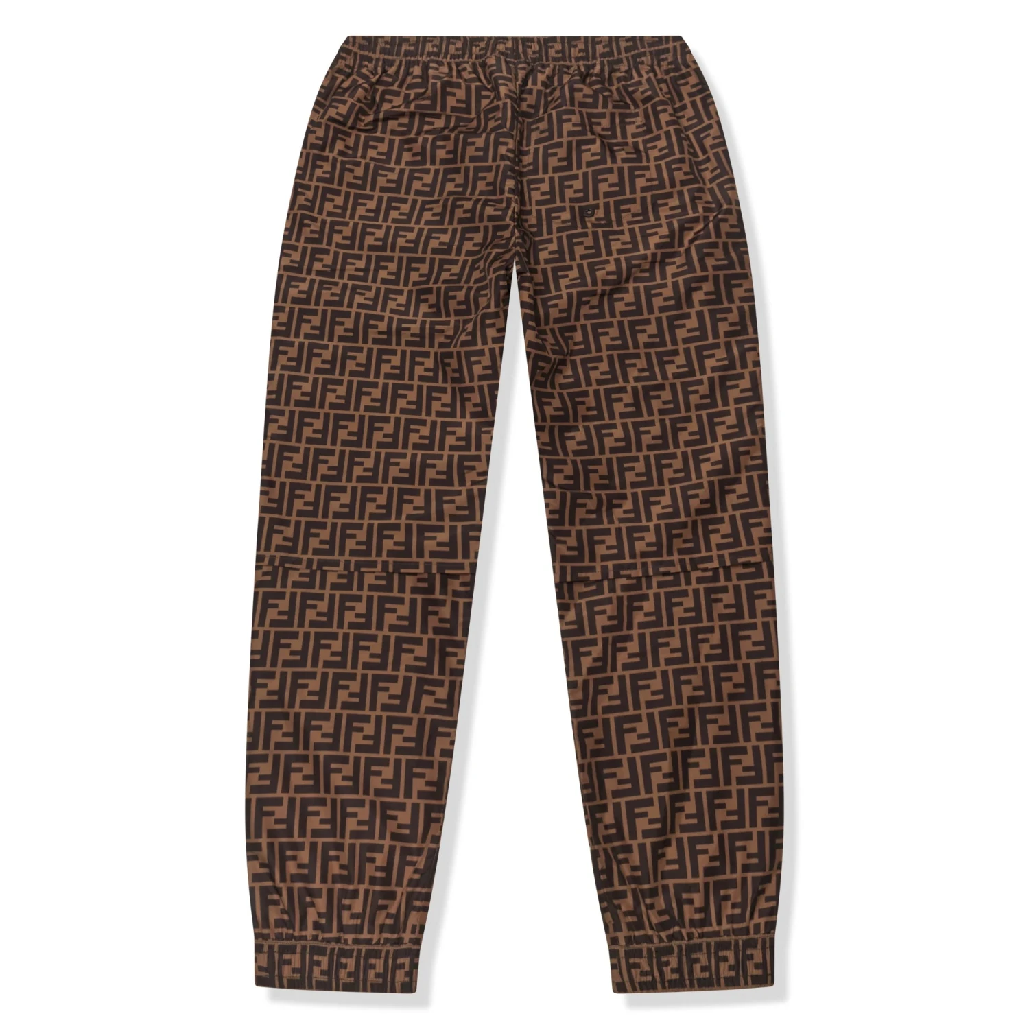 Preloved - Fendi FF Logo Brown Nylon Track Pants 2 Preloved - Fendi FF Logo Brown Nylon Track Pants - Image 2