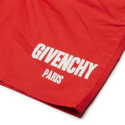 Preloved - Givenchy Paris Red Board Shorts -Creps Lockers preloved givenchy paris red board shorts logo