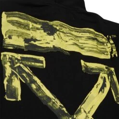 Preloved - Off-White Acrylic Arrows Black Multi-Strings Hoodie -Creps Lockers preloved off white acrylic arrows black multi strings hoodie back detail