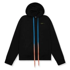 Preloved - Off-White Acrylic Arrows Black Multi-Strings Hoodie