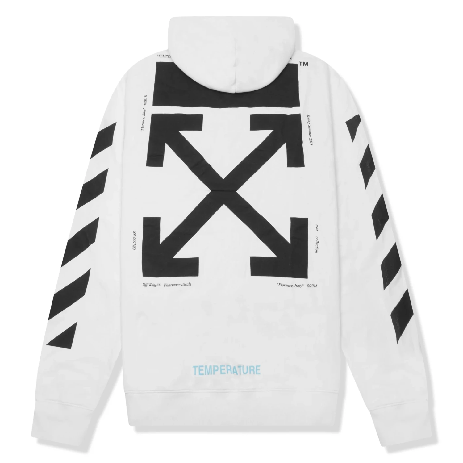 Preloved - Off-White Mona Lisa White Black Grey Hoodie 2 Preloved - Off-White Mona Lisa White Black Grey Hoodie - Image 2