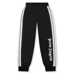 Preloved - Palm Angels Nylon Side Logo Black White Track Pants