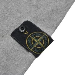 Preloved - Stone Island Dust Treatment Grey Hoodie -Creps Lockers preloved stone island dust treatment grey hoodie detail