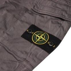 Preloved - Stone Island Grey Cargo Pants -Creps Lockers preloved stone island grey cargo pants detail