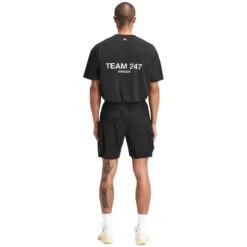 Represent 247 Black Shorts 14 Represent 247 Black Shorts -Creps Lockers represent 247 black shorts m09048 01 model back