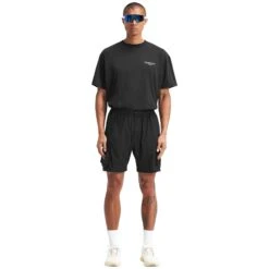 Represent 247 Black Shorts 13 Represent 247 Black Shorts -Creps Lockers represent 247 black shorts m09048 01 model front
