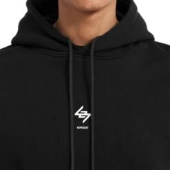 Represent 247 Oversized Jet Black Hoodie -Creps Lockers represent 247 oversized jet black hoodie 247m458 01 detail
