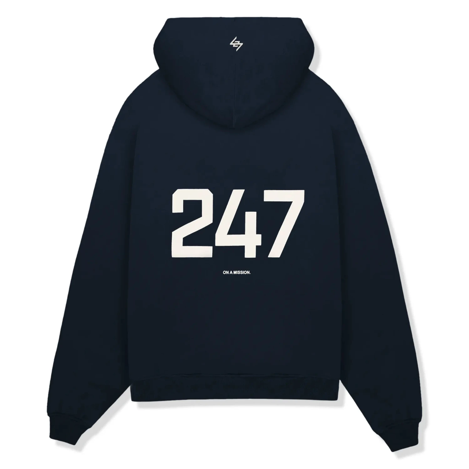 Represent 247 Oversized Navy Blue Hoodie 2 Represent 247 Oversized Navy Blue Hoodie - Image 2