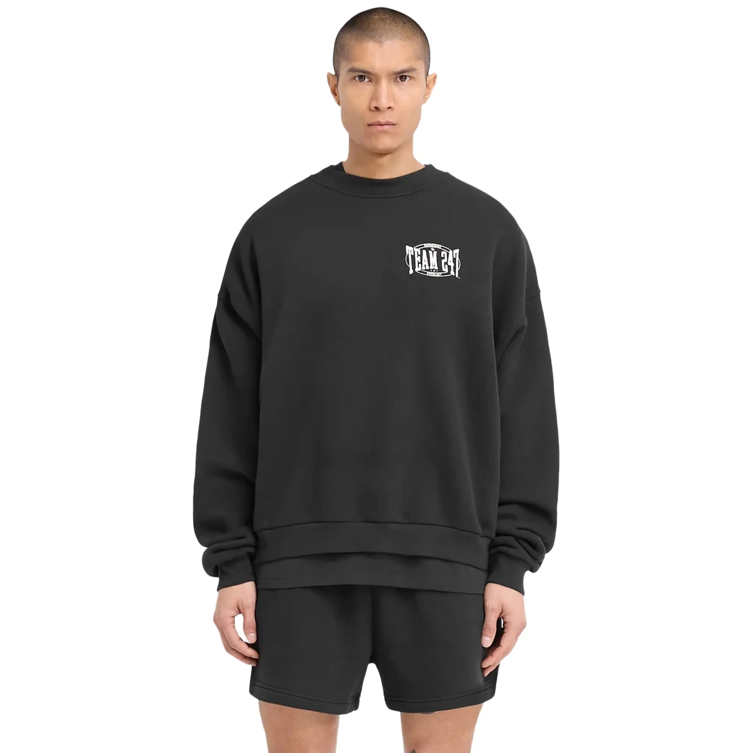 Represent 247 X Everlast Training Camp Boxy Off Black Sweatshirt 4 Represent 247 X Everlast Training Camp Boxy Off Black Sweatshirt - Image 4