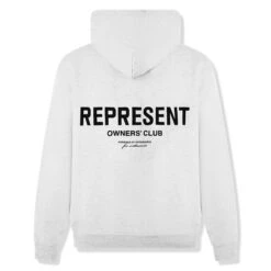 Represent Owners Club Ash Grey Hoodie -Creps Lockers represent owners club ash grey hoodie m04153 302 back