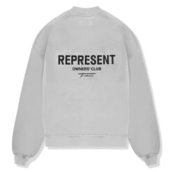 Represent Owners Club Ash Grey Sweatshirt 9 Represent Owners Club Ash Grey Sweatshirt -Creps Lockers represent owners club ash grey sweatshirt m04159 302 back