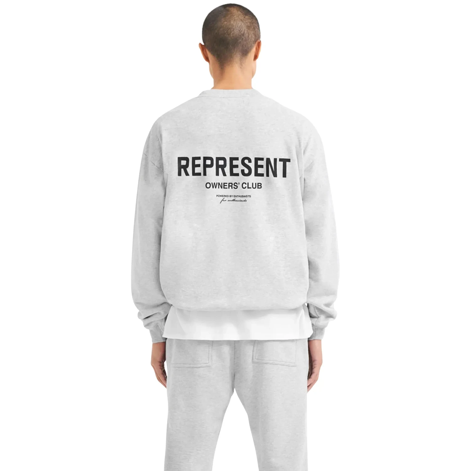 Represent Owners Club Ash Grey Sweatshirt 2 Represent Owners Club Ash Grey Sweatshirt - Image 2