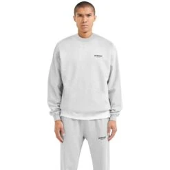 Represent Owners Club Ash Grey Sweatshirt 7 Represent Owners Club Ash Grey Sweatshirt -Creps Lockers represent owners club ash grey sweatshirt m04159 302 model front