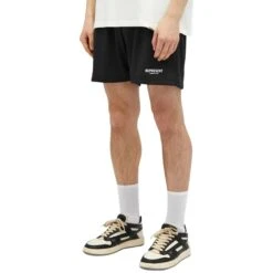 Represent Owners Club Mesh Black Shorts 7 Represent Owners Club Mesh Black Shorts -Creps Lockers represent owners club mesh black shorts front m09050 01 model some