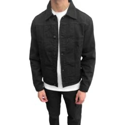 SIARR Black Denim Jacket & Cargo Pants 11 SIARR Black Denim Jacket & Cargo Pants -Creps Lockers siarr black denim jacket model 1 f2a6442f e135 4cc5 84fb 2351551f2e32