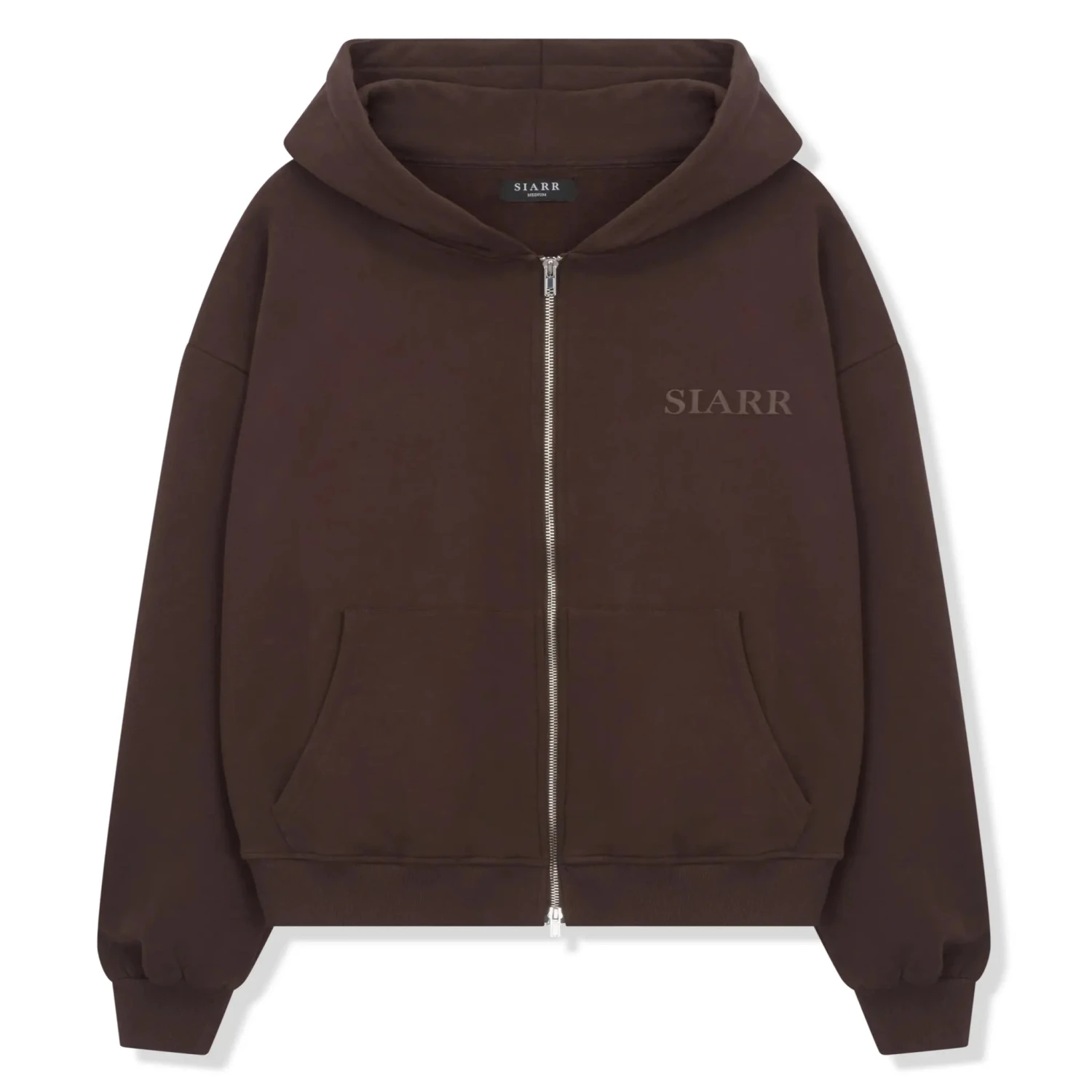 SIARR Brown Zip-Up Hoodie 1 SIARR Brown Zip-Up Hoodie
