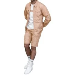 SIARR Crinkle Pink Shorts 6 SIARR Crinkle Pink Shorts -Creps Lockers siarr crinkle pink shorts model full