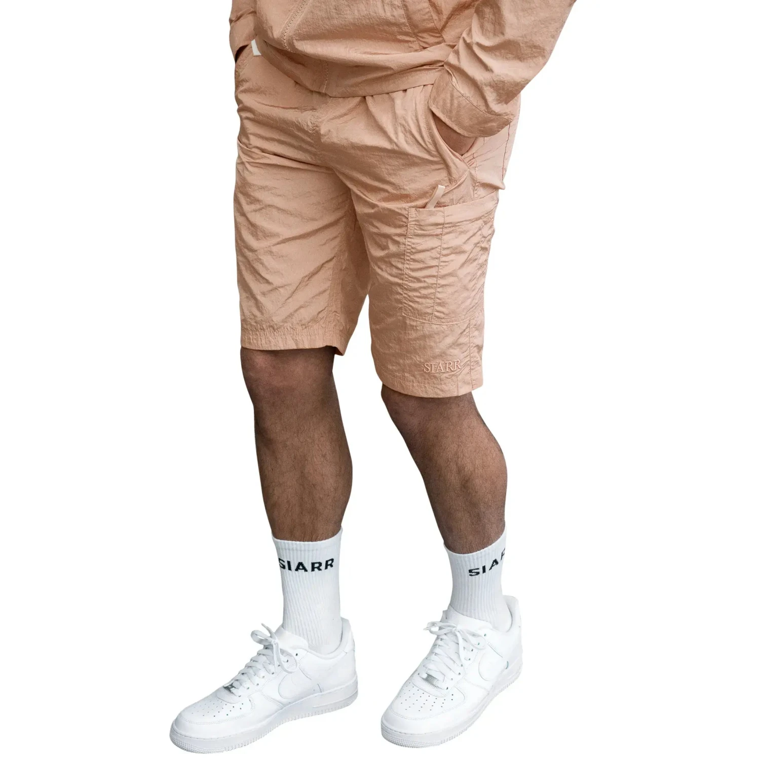 SIARR Crinkle Pink Shorts 2 SIARR Crinkle Pink Shorts - Image 2