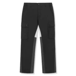 SIARR Flared Black Cargo Pants