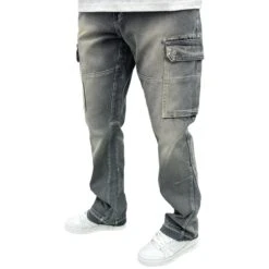 SIARR Flared Cargo Jeans Lead -Creps Lockers siarr flared jeans lead front side 864c21e1 bfe9 43c7 b7d5 9583d04bcde7