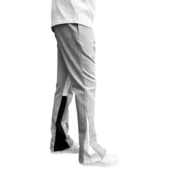 SIARR Flared Joggers Grey Paint 8 SIARR Flared Joggers Grey Paint -Creps Lockers siarr flared joggers grey paint side