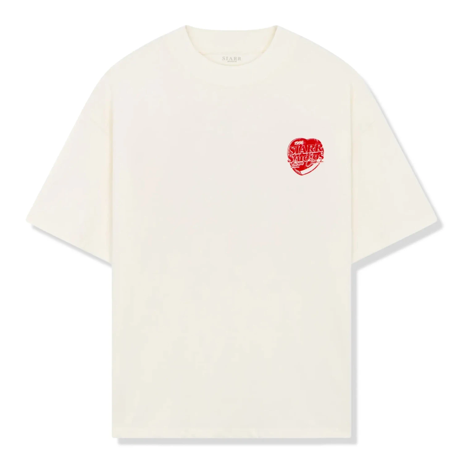 SIARR Lovers Club Off White T Shirt 1 SIARR Lovers Club Off White T Shirt
