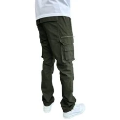 SIARR Military Dark Green Cargo Pants -Creps Lockers siarr military dark green cargo pants model back