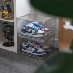 Sneak Spply Stack V1 Storage Crate Clear (2 Pack) -Creps Lockers sneak spply stack v1 storage crate clear 2 pack room