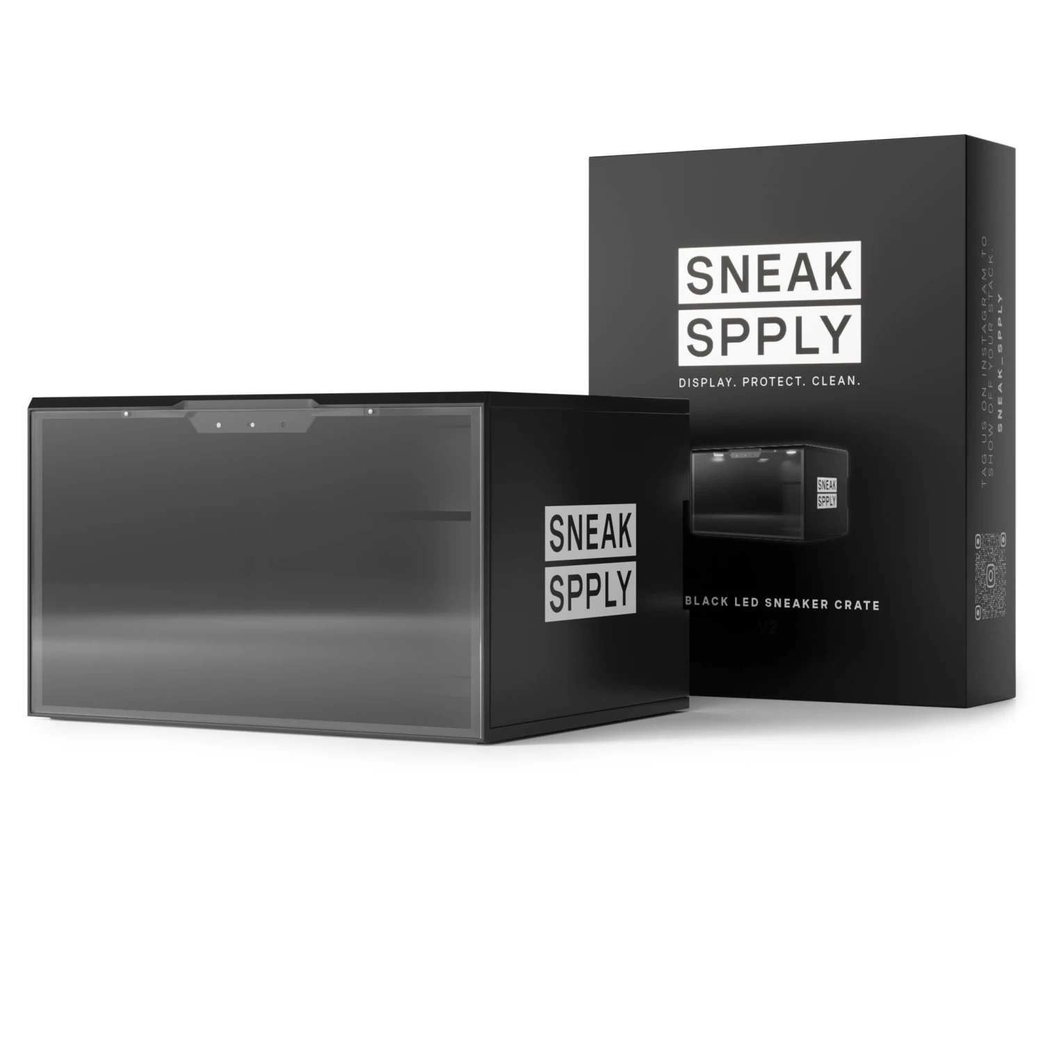 Sneak Spply Stack V2 Led Storage Crate Black 2 Sneak Spply Stack V2 Led Storage Crate Black - Image 2