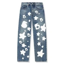 Sp5der Beluga Light Wash Denim Jeans