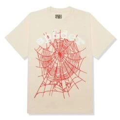 Sp5der Legacy Logo Heavyweight Cream T Shirt
