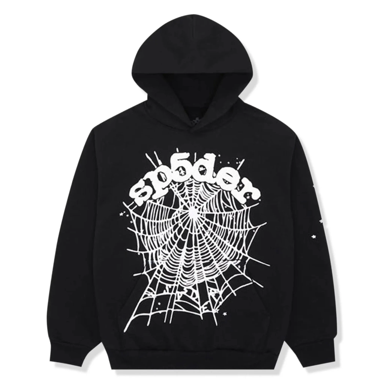 Sp5der OG Black Web Hoodie 1 Sp5der OG Black Web Hoodie